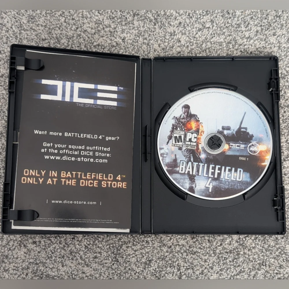 Battlefield 4 Frostbite 3 EA PC Game DVD-ROM 2013 3 Discs